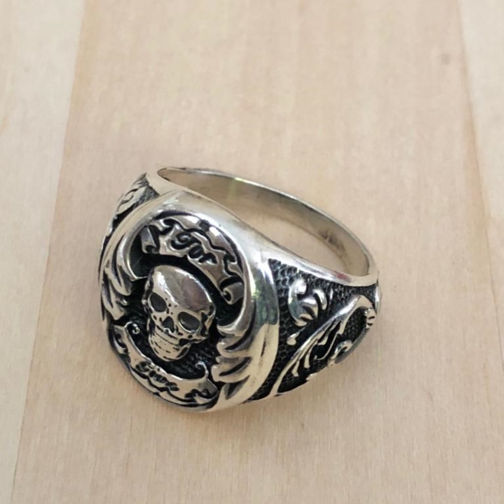 925 For Give Skull Ring - Picture 3 of 5